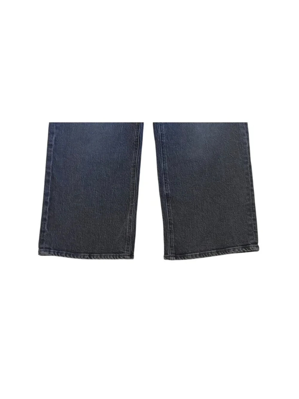Quince Bella Stretch Relaxed Straight Ankle Cropped Jeans Charcoal Black Size 30 - Picture 3 of 9